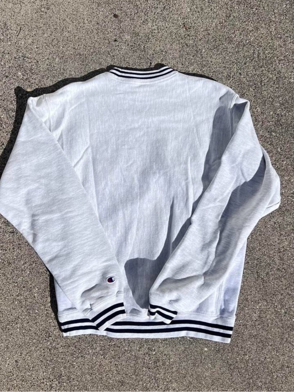 Champion Crewneck Sweater with Navy Penn Logo - Picture 2 of 3